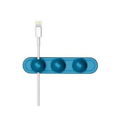 Magnetische draad take-up kabel Winder magnetische houder Desktop opslag (blauw)