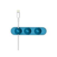 Magnetische draad take-up kabel Winder magnetische houder Desktop opslag (blauw)