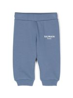 Balmain Kids pantalon de jogging à logo imprimé - Bleu