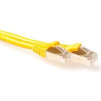 ACT Gele 1,5 meter LSZH SFTP CAT6A patchkabel met RJ45 connectoren - thumbnail