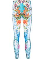 Philipp Plein legging Hawaii à imprimé graphique - Bleu - thumbnail