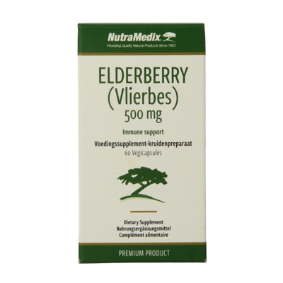 Nutramedix Vlierbes elderberry 60 Capsules Nutramedix Vlierbes elderberry 60 Capsules