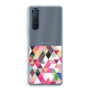 Gekleurde driehoekjes: Sony Xperia 5 II Transparant Hoesje