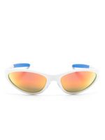 Marine Serre x Vuarnet lunettes de soleil à effet miroité - Blanc