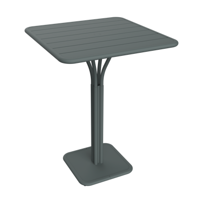 Fermob Luxembourg tuintafel hoog 80x80 cm Storm Grey