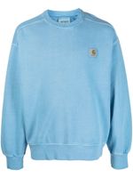 Carhartt WIP sweat en coton à patch logo - Bleu - thumbnail