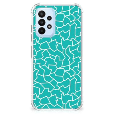 Samsung Galaxy A23 Back Cover Cracks Blue Samsung Galaxy A23 Back Cover Cracks Blue