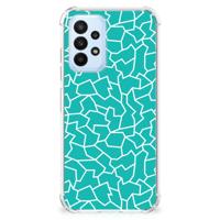 Samsung Galaxy A23 Back Cover Cracks Blue