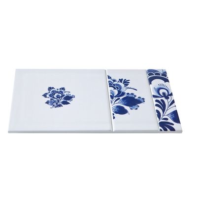 ROYAL DELFT - Blue D1653 - Tegel 'Versatile plain' 16x27cm