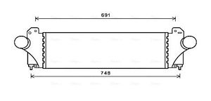 Intercooler, inlaatluchtkoeler IV4129