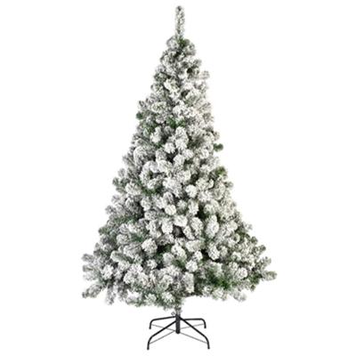 BelIatio Decorations Imperial kerstboom - groen - H300 cm?- besneeuwd - kunstboom