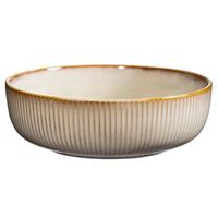 Saladeschaal Camille - Beige - Stoneware - Ø22,5 cm - Leen Bakker