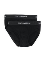 Dolce & Gabbana Kids lot de deux culottes - Noir