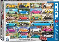 VW Gone Places Puzzel 1000 Stukjes VW Gone Places Puzzel 1000 Stukjes