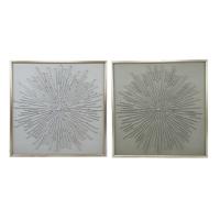 Canvas Home ESPRIT polyestyreen Canvas 100 x 3,5 x 100 cm