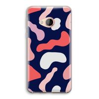 Memphis Shapes Pink: HTC U Play Transparant Hoesje