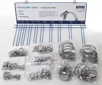 Ad verkoopdisplay "normaclamp torro" hose clamps sort 100pcs sort 9mm 8-80