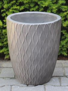 Bloembak fiber cement 30*26 cm. antraciet