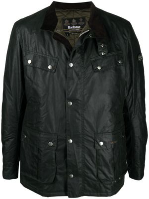 Barbour veste à effet ciré - Vert