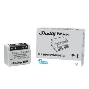 Shelly PM Mini Gen3 elektrische schakelaar Slimme schakelaar 1P Grijs