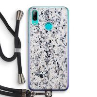 Gespikkelde marmer: Huawei P Smart (2019) Transparant Hoesje met koord