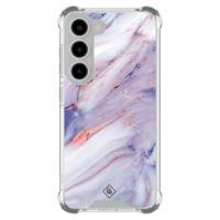Samsung Galaxy S23 shockproof hoesje - Marmer paars
