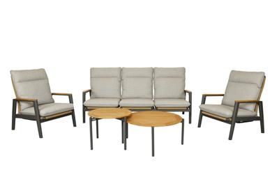 Qopps Yvori loungeset met chiva koffietafeltjes