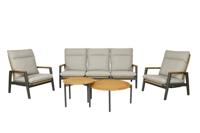 Qopps Yvori loungeset met chiva koffietafeltjes