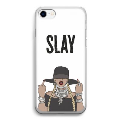 Slay All Day: iPhone SE 2020 Transparant Hoesje