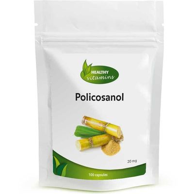 Policosanol | 100 capsules| 20 mg | Vitaminesperpost.nl