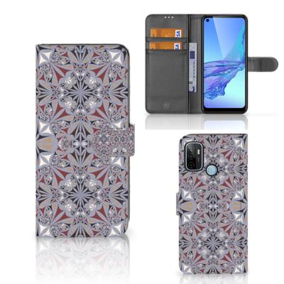 OPPO A53 | OPPO A53s | Bookcase | Flower Tiles