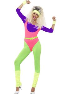 80&apos;s workout kostuum vrouw