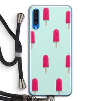 Waterijsje: Samsung Galaxy A50 Transparant Hoesje met koord