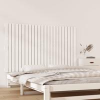 Wandhoofdbord 147x3x90 cm massief grenenhout wit
