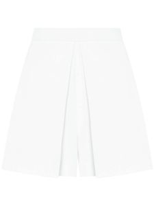 Rosetta Getty jupe-short plissée à taille haute - Blanc