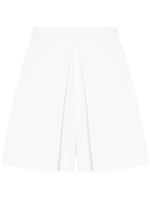 Rosetta Getty jupe-short plissée à taille haute - Blanc