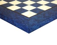 42 cm Luxe Schaakbord van Blauwe Esdoorn en Iepenhout