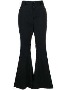 Noir Kei Ninomiya pantalon évasé à taille haute