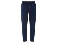 LIVERGY Heren denim joggers (Blauw, L)