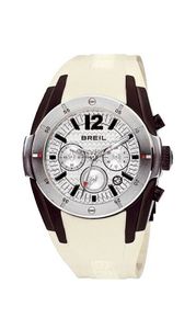 Horlogeband Breil BW0235 Rubber Crèmewit 20mm