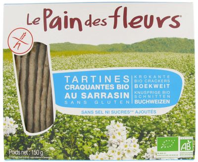 Le Pain des Fleurs Boekweit Crackers 150 gram