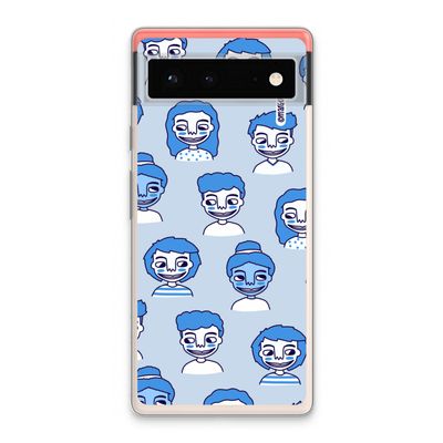 Gezichtjes: Google Pixel 6 Transparant Hoesje