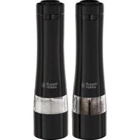 Zout- en pepermolenset - RUSSELL HOBBS - 28010-56/RH - Fijne of grove maling - LED-lampje - Zwart