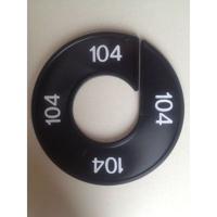 Maatring 9cm zwart/wit 104