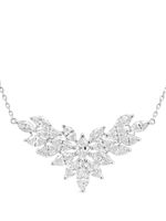 HYT Jewelry collier en platine serti de diamants et perles - Argent