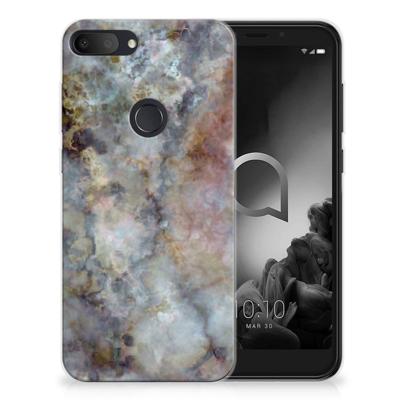 Alcatel 1S (2019) | TPU | Siliconen hoesje | Marmer Grijs