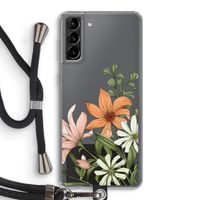 Floral bouquet: Samsung Galaxy S21 Plus Transparant Hoesje met koord
