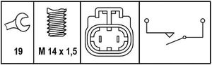 Achteruitrijschakelaar 6ZF008621291