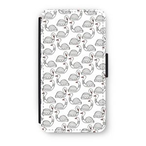 Zwanen: iPhone XS Flip Hoesje