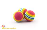 Regenboog balletjes 3st. - thumbnail